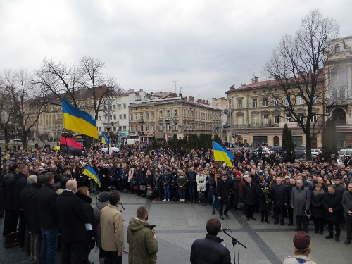 У Львові відбулося вшанування полеглих Героїв Небесної Сотні.(ФОТО)